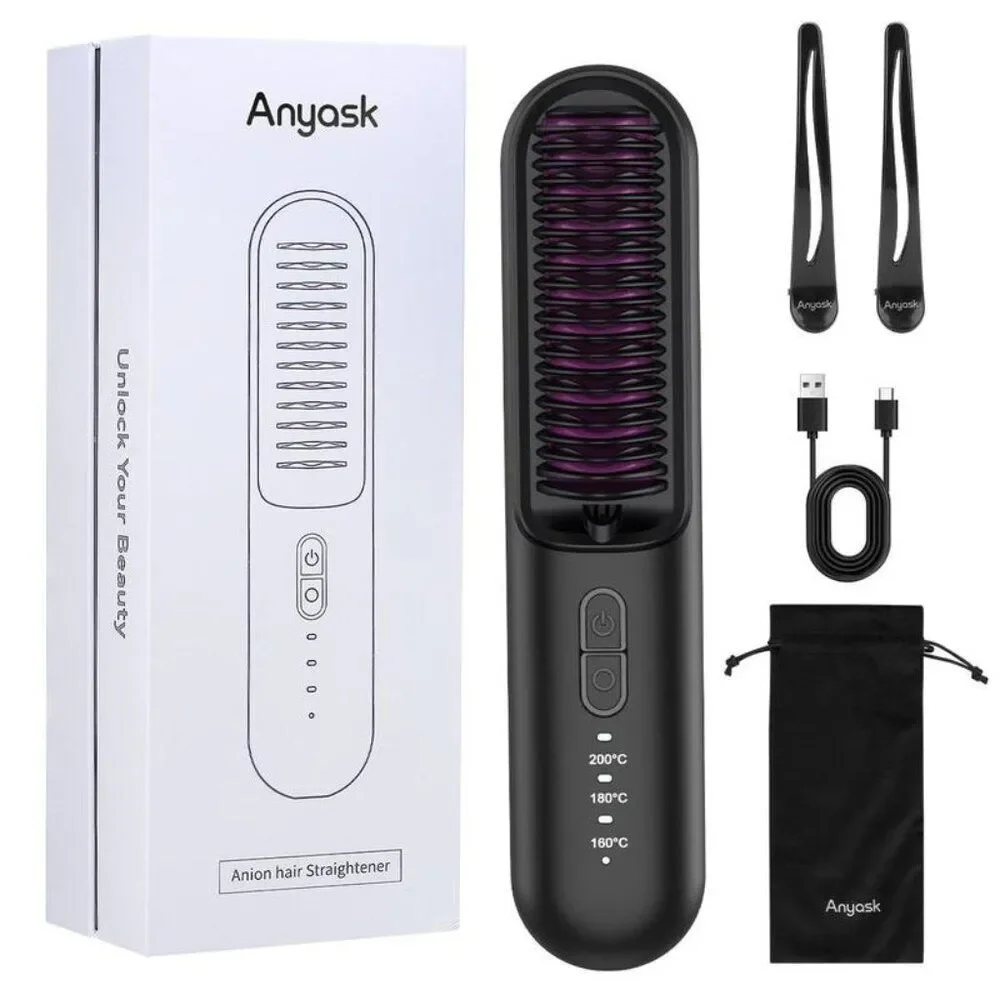 NEW Anyask Cordless Hair Straightener